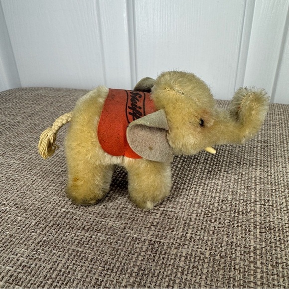 Steiff Plush Elephant 1955 75th Anniversary made in Germany Mohair - Picture 4 of 7